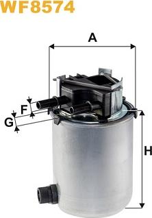 WIX Filters WF8574 - Polttoainesuodatin inparts.fi