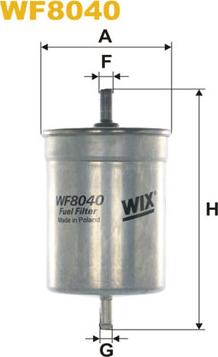 WIX Filters WF8040 - Polttoainesuodatin inparts.fi