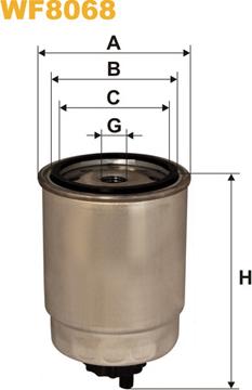 WIX Filters WF8068 - Polttoainesuodatin inparts.fi