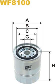 WIX Filters WF8100 - Polttoainesuodatin inparts.fi