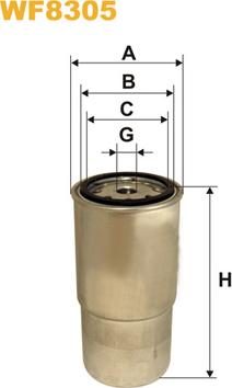 WIX Filters WF8305 - Polttoainesuodatin inparts.fi