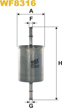 WIX Filters WF8316 - Polttoainesuodatin inparts.fi