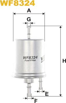 WIX Filters WF8324 - Polttoainesuodatin inparts.fi