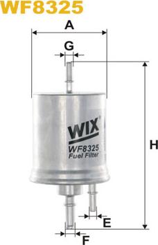 WIX Filters WF8325 - Polttoainesuodatin inparts.fi