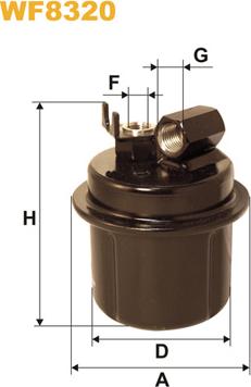 WIX Filters WF8320 - Polttoainesuodatin inparts.fi