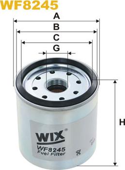 WIX Filters WF8245 - Polttoainesuodatin inparts.fi