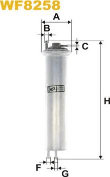 WIX Filters WF8258 - Polttoainesuodatin inparts.fi