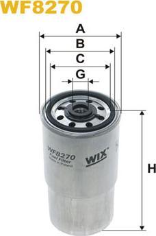 WIX Filters WF8270 - Polttoainesuodatin inparts.fi