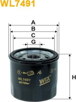 WIX Filters WL7491 - Öljynsuodatin inparts.fi