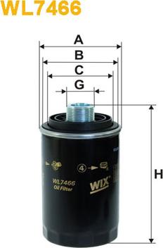 WIX Filters WL7466 - Öljynsuodatin inparts.fi