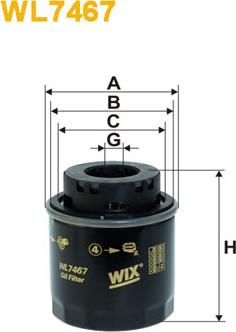 WIX Filters WL7467 - Öljynsuodatin inparts.fi