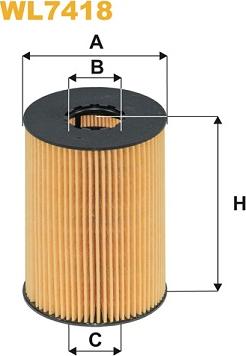 WIX Filters WL7418 - Öljynsuodatin inparts.fi