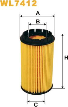 WIX Filters WL7412 - Öljynsuodatin inparts.fi