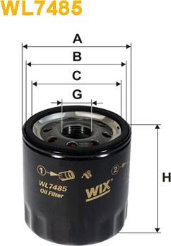 WIX Filters WL7485 - Öljynsuodatin inparts.fi