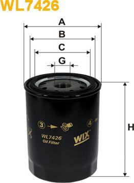 WIX Filters WL7426 - Öljynsuodatin inparts.fi