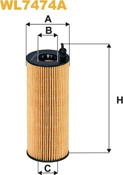 WIX Filters WL7474A - Öljynsuodatin inparts.fi