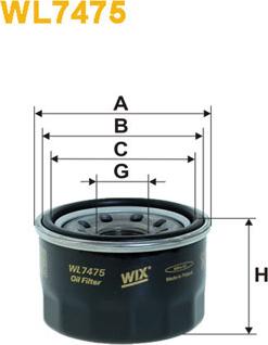 WIX Filters WL7475 - Öljynsuodatin inparts.fi