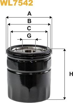 WIX Filters WL7542 - Öljynsuodatin inparts.fi