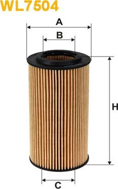 WIX Filters WL7504 - Öljynsuodatin inparts.fi