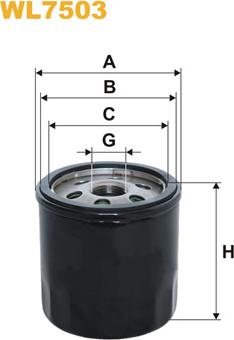 WIX Filters WL7503 - Öljynsuodatin inparts.fi