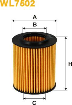 WIX Filters WL7502 - Öljynsuodatin inparts.fi