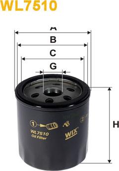 WIX Filters WL7510 - Öljynsuodatin inparts.fi