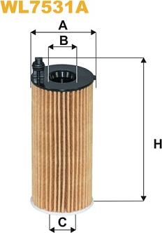 WIX Filters WL7531A - Öljynsuodatin inparts.fi