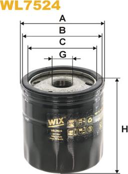 WIX Filters WL7524 - Öljynsuodatin inparts.fi