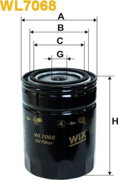 WIX Filters WL7068 - Öljynsuodatin inparts.fi