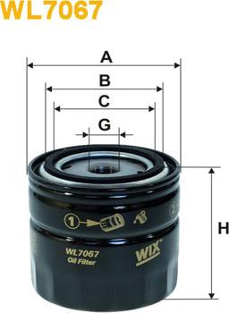 WIX Filters WL7067 - Öljynsuodatin inparts.fi