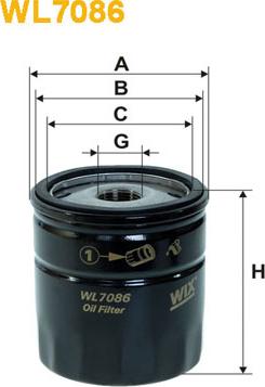 WIX Filters WL7086 - Öljynsuodatin inparts.fi