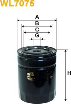WIX Filters WL7075 - Öljynsuodatin inparts.fi