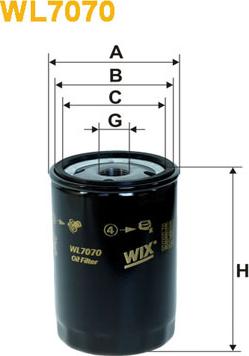 WIX Filters WL7070 - Öljynsuodatin inparts.fi