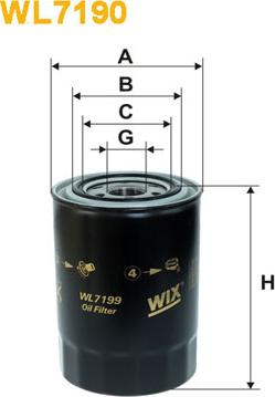 WIX Filters WL7199 - Öljynsuodatin inparts.fi