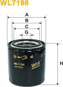 WIX Filters WL7198 - Öljynsuodatin inparts.fi