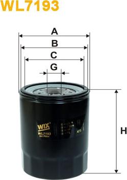 WIX Filters WL7193 - Öljynsuodatin inparts.fi