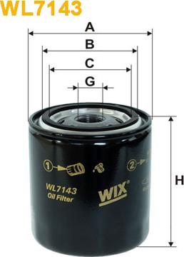 WIX Filters WL7143 - Öljynsuodatin inparts.fi