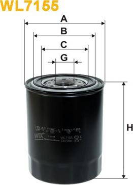 WIX Filters WL7155 - Öljynsuodatin inparts.fi