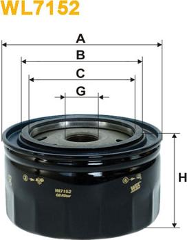 WIX Filters WL7152 - Öljynsuodatin inparts.fi