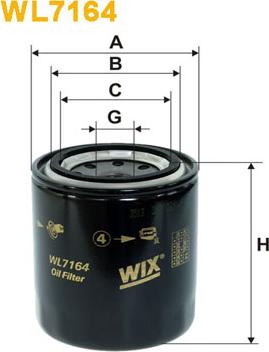 WIX Filters WL7164 - Öljynsuodatin inparts.fi