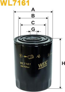 WIX Filters WL7161 - Öljynsuodatin inparts.fi