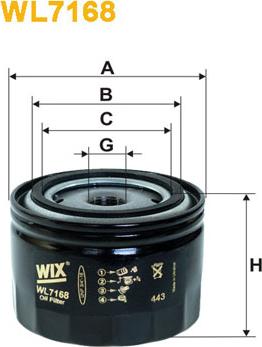 WIX Filters WL7168 - Öljynsuodatin inparts.fi