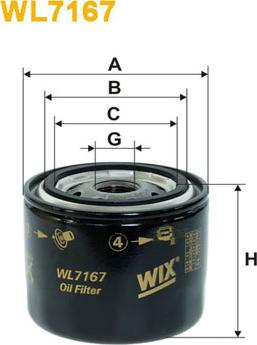 WIX Filters WL7167 - Öljynsuodatin inparts.fi