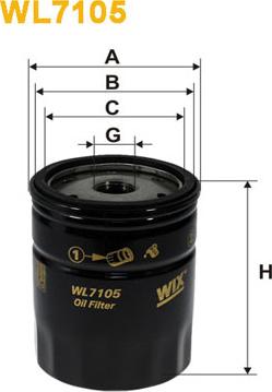 WIX Filters WL7105 - Öljynsuodatin inparts.fi