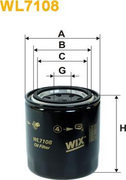WIX Filters WL7108 - Öljynsuodatin inparts.fi
