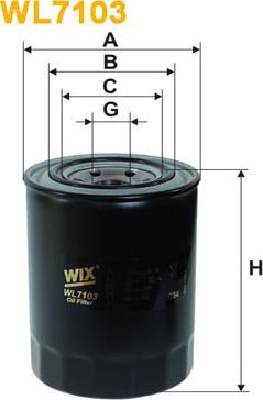 WIX Filters WL7103 - Öljynsuodatin inparts.fi