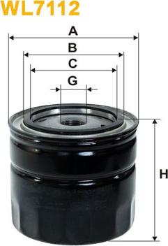 WIX Filters WL7112 - Öljynsuodatin inparts.fi