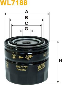 WIX Filters WL7188 - Öljynsuodatin inparts.fi