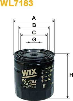 WIX Filters WL7183 - Öljynsuodatin inparts.fi