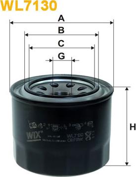 WIX Filters WL7130 - Öljynsuodatin inparts.fi